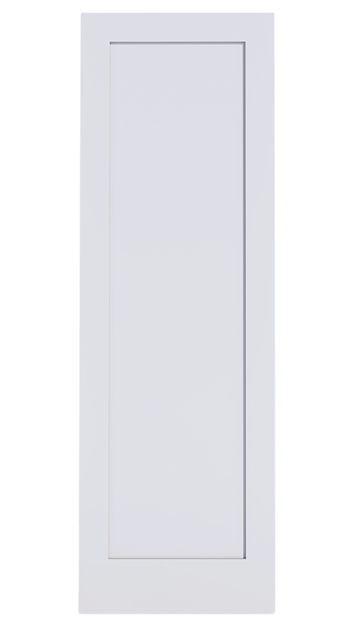 Classic white Shaker interior door with clean lines and modern style