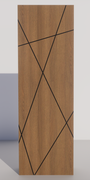 Premium quality fiberglass groove series door
